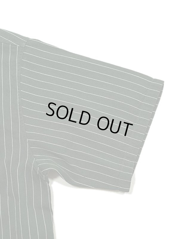 画像5: 【 SUGAR CANE（シュガーケン） 】 半袖コークストライプワークシャツ [ COKE STRIPE WORK SHIRTS ] [ GREEN ]