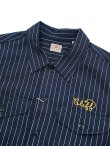 画像3: 【 SUGAR CANE（シュガーケン） 】 半袖コークストライプワークシャツ [ COKE STRIPE WORK SHIRTS ] [ NAVY ]