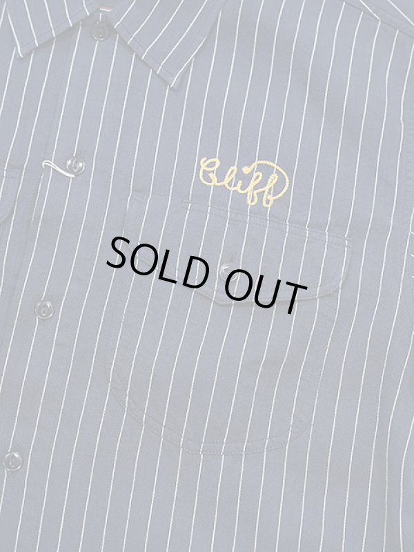 画像4: 【 SUGAR CANE（シュガーケン） 】 半袖コークストライプワークシャツ [ COKE STRIPE WORK SHIRTS ] [ NAVY ]