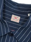 画像9: 【 SUGAR CANE（シュガーケン） 】 半袖コークストライプワークシャツ [ COKE STRIPE WORK SHIRTS ] [ NAVY ]