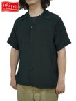 画像1: 【 STYLE EYES（スタイルアイズ） 】　レーヨンボーリングシャツ　[ RAYON BOWLING SHIRT ] [ PLAIN ] [ BLACK ] 【 メール便可 】