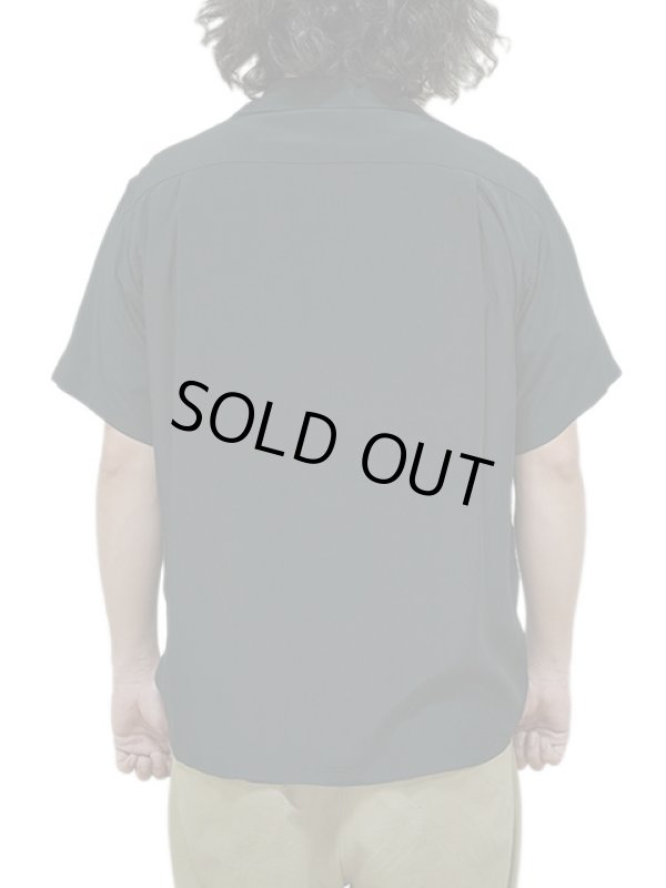 画像2: 【 STYLE EYES（スタイルアイズ） 】　レーヨンボーリングシャツ　[ RAYON BOWLING SHIRT ] [ PLAIN ] [ BLACK ] 【 メール便可 】