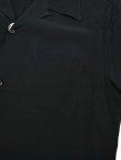 画像4: 【 STYLE EYES（スタイルアイズ） 】　レーヨンボーリングシャツ　[ RAYON BOWLING SHIRT ] [ PLAIN ] [ BLACK ] 【 メール便可 】