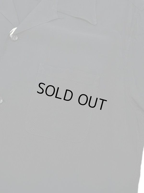 画像4: 【 STYLE EYES（スタイルアイズ） 】　レーヨンボーリングシャツ　[ RAYON BOWLING SHIRT ] [ PLAIN ] [ BLACK ] 【 メール便可 】