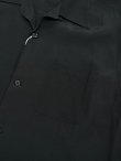 画像4: 【 STYLE EYES（スタイルアイズ） 】　レーヨンボーリングシャツ　[ RAYON BOWLING SHIRT ] [ PLAIN ] [ BLACK ] 【 メール便可 】