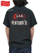 画像: 【 STYLE EYES（スタイルアイズ） 】　レーヨンボーリングシャツ　[ RAYON BOWLING SHIRT ] [  I.FA. ] [ BLACK ] 【 メール便可 】