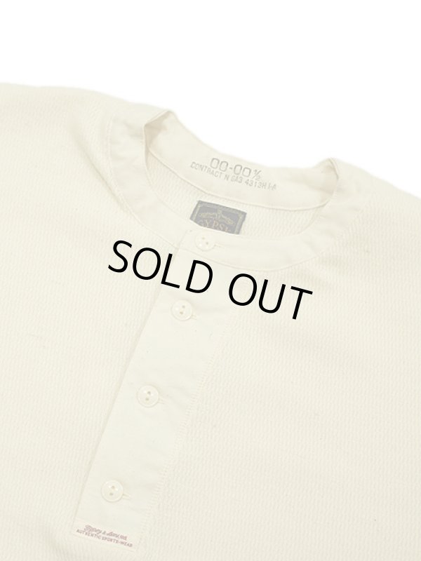 画像3: 【 GYPSY & SONS（ジプシー&サンズ） 】　ウール混ヘンリーネックサーマル　[ WOOL CLASSIC HENRY INNER ] [ IVORY ] 【 メール便可 】