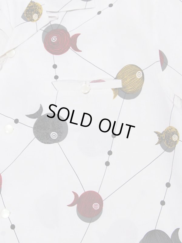 画像4: 【 STAR OF HOLLYWOOD（スターオブハリウッド） 】　半袖レーヨンオープンカラーシャツ　[ ATOMIC FISH ]