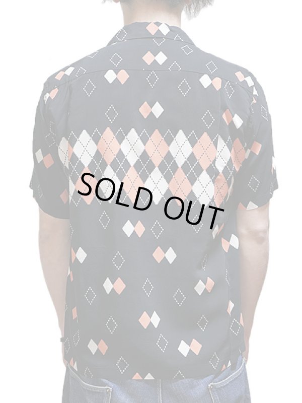 画像2: 【 STAR OF HOLLYWOOD（スターオブハリウッド） 】　S/S OPEN SHIRTS　[ ARGYLE ]