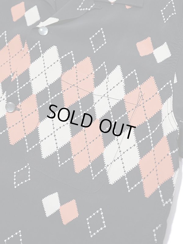 画像4: 【 STAR OF HOLLYWOOD（スターオブハリウッド） 】　S/S OPEN SHIRTS　[ ARGYLE ]