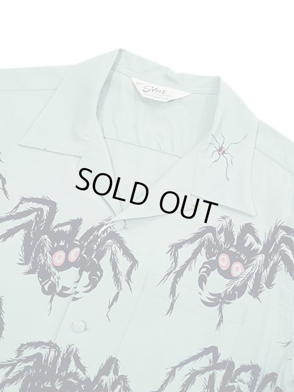 画像3: 【 STAR OF HOLLYWOOD（スターオブハリウッド） 】 OPEN SHIRTS [ TARANTULA ] [ MINT GREEN ]