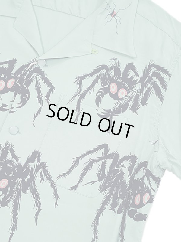 画像4: 【 STAR OF HOLLYWOOD（スターオブハリウッド） 】 OPEN SHIRTS [ TARANTULA ] [ MINT GREEN ]