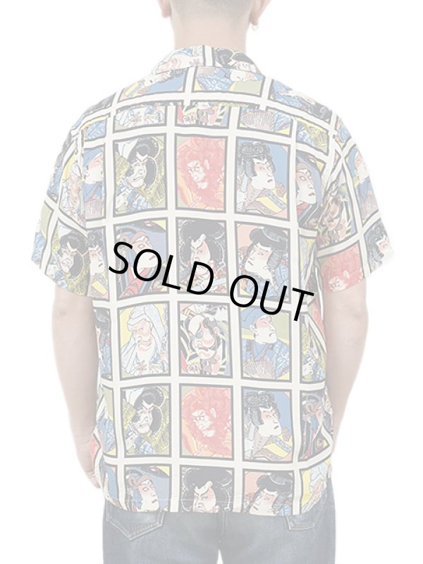 画像2: 【 STAR OF HOLLYWOOD（スターオブハリウッド） 】　S/S OPEN SHIRTS　[ KABUKI ]