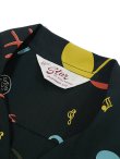 画像8: 【 STAR OF HOLLYWOOD（スターオブハリウッド） 】　S/S OPEN SHIRTS　[ ROCKIN' NOTES ] [ BLACK ]