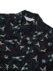 画像3: 【 STAR OF HOLLYWOOD（スターオブハリウッド） 】　S/S DOBBY COTTON OPEN SHIRT　[ SPACE SHIP ] [ BLACK ]