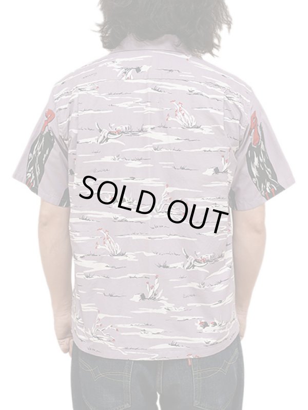 画像2: 【 STAR OF HOLLYWOOD（スターオブハリウッド） 】 OPEN SHIRTS [ CONDOR ] [ PURPLE ]