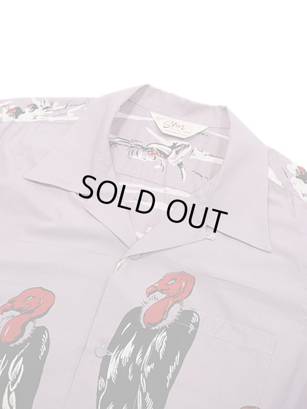 画像3: 【 STAR OF HOLLYWOOD（スターオブハリウッド） 】 OPEN SHIRTS [ CONDOR ] [ PURPLE ]