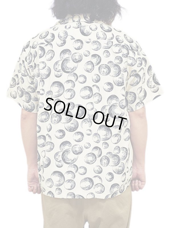 画像2: 【 STAR OF HOLLYWOOD（スターオブハリウッド） 】　S/S DOBBY COTTON OPEN SHIRT　[ BUBBLE ] [ OFF WHITE ]