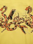画像6: 【 STAR OF HOLLYWOOD（スターオブハリウッド） 】 HIGH DENSITY RAYON OPEN SHIRT [ RATTLE SNAKE ] [ YELLOW ]