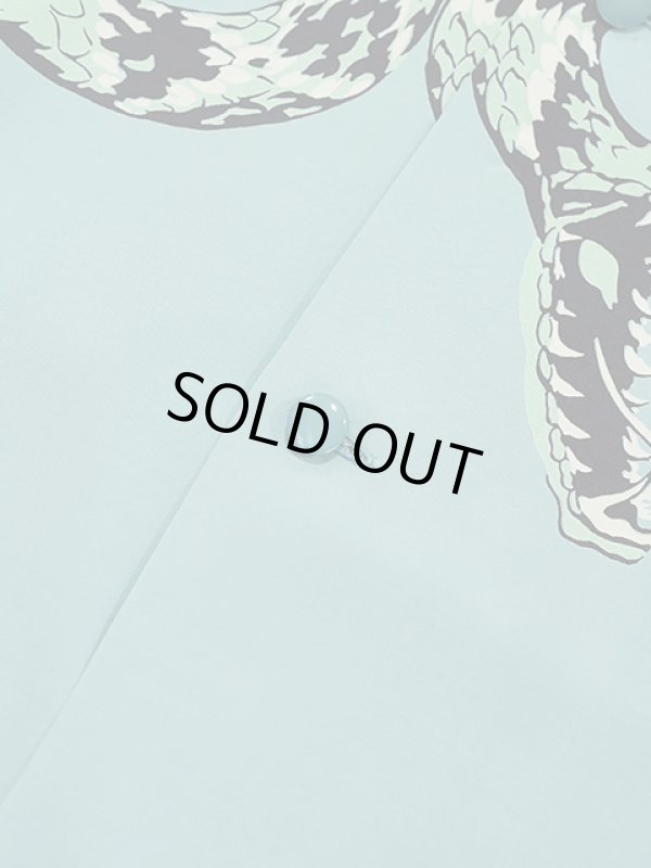 画像7: 【 STAR OF HOLLYWOOD（スターオブハリウッド） 】 HIGH DENSITY RAYON OPEN SHIRT [ RATTLE SNAKE ] [ BLUE ]