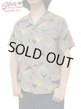 画像: 【 STAR OF HOLLYWOOD（スターオブハリウッド） 】　S/S OPEN SHIRTS　[ ATOMIC ] [ GRAY ]