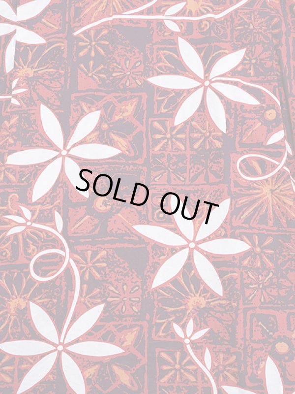 画像6: 【 STAR OF HOLLYWOOD（スターオブハリウッド） 】　S/S TYPEWRITER COTTON OPEN SHIRT　[ BLUE HAWAII ] [ RED ]