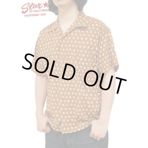 画像: 【 STAR OF HOLLYWOOD（スターオブハリウッド） 】　S/S DOBBY COTTON OPEN SHIRT　[ BLUE MOUNTAIN ] [ BROWN ]