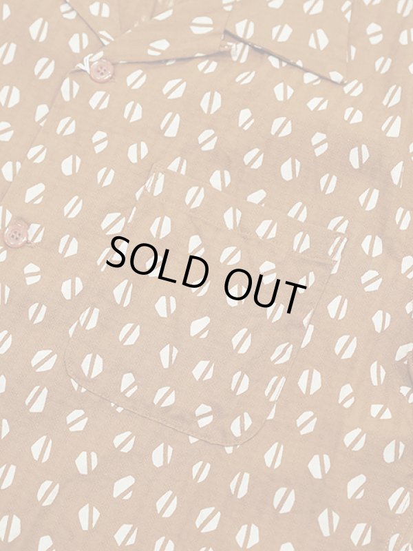 画像4: 【 STAR OF HOLLYWOOD（スターオブハリウッド） 】　S/S DOBBY COTTON OPEN SHIRT　[ BLUE MOUNTAIN ] [ BROWN ]