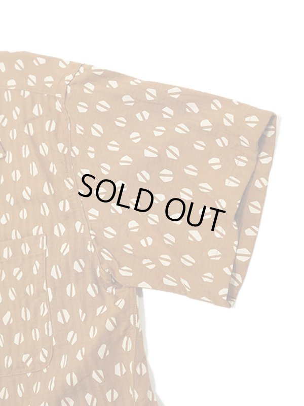 画像5: 【 STAR OF HOLLYWOOD（スターオブハリウッド） 】　S/S DOBBY COTTON OPEN SHIRT　[ BLUE MOUNTAIN ] [ BROWN ]