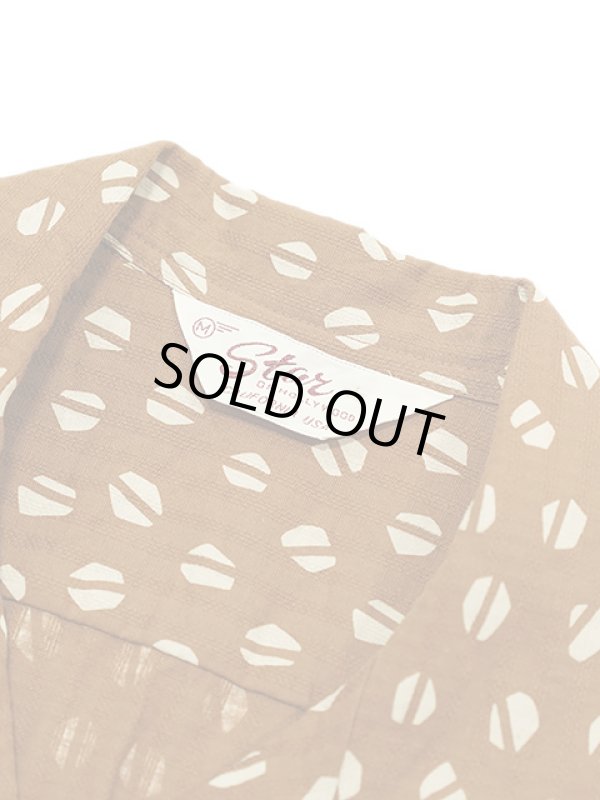 画像8: 【 STAR OF HOLLYWOOD（スターオブハリウッド） 】　S/S DOBBY COTTON OPEN SHIRT　[ BLUE MOUNTAIN ] [ BROWN ]