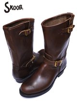 画像: 【 予約商品 (10月頃予定) 】 【 SKOOB, （スクーブ） 】　ホースバットエンジニアブーツ [ WANDER ] [ HORSE BUTT ] [ D.BROWN ]