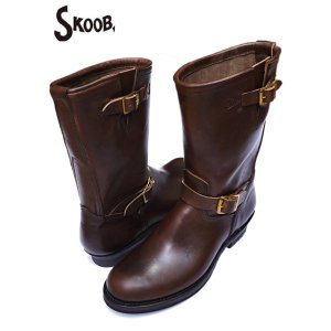 画像: 【 予約商品 (10月頃予定) 】 【 SKOOB, （スクーブ） 】　ホースバットエンジニアブーツ [ WANDER ] [ HORSE BUTT ] [ D.BROWN ]