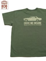 画像: 【 SAMURAI JEANS（サムライジーンズ） 】　プリントTシャツ [ DRIVE ME INSANE ] [ MOSS GREEN ] 【 メール便可 】