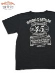 画像1: 【 STUDIO D'ARTISAN（ステュディオダルチザン） 】　USAコットンプリントTシャツ [ 45th ] [ BLACK ] 【 メール便可 】