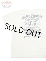 画像: 【 STUDIO D'ARTISAN（ステュディオダルチザン） 】　USAコットンプリントTシャツ [ 45th ] [ WHITE ] 【 メール便可 】