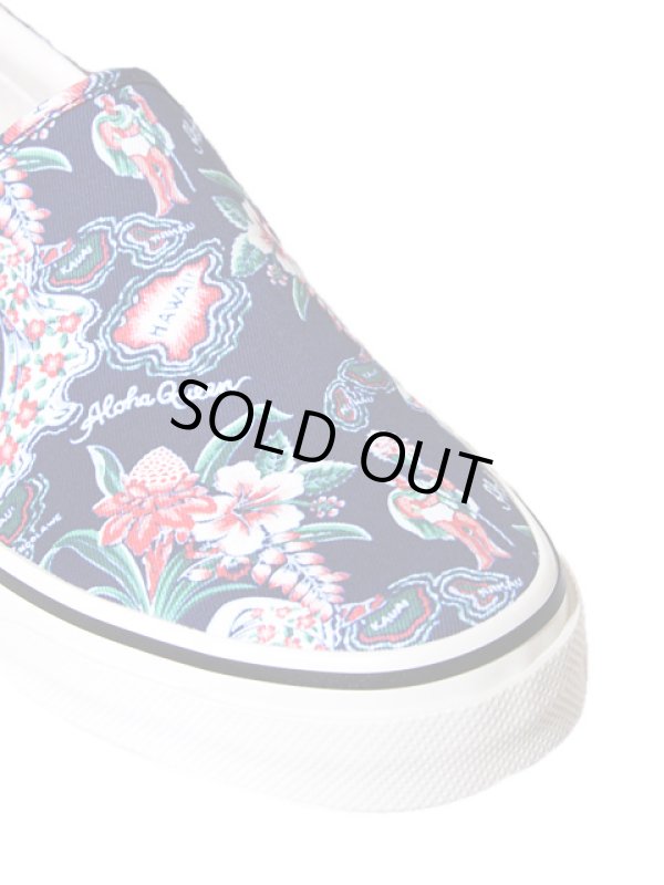 画像4: 【 SUN SURF（サンサーフ） 】　アロハ柄スニーカー　SLIP-ON　[ ALOHA QUEEN ] [ NAVY ]