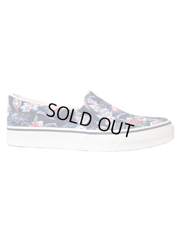 画像3: 【 SUN SURF（サンサーフ） 】　アロハ柄スニーカー　SLIP-ON　[ ALOHA QUEEN ] [ NAVY ]