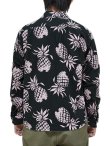 画像2: 【 SUN SURF（サンサーフ） 】 フランネルアロハシャツ [ COTTON FLANNEL HAWAIIAN SHIRT ] [ PINEAPPLE ] [ Black x Pink ]