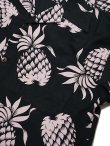 画像4: 【 SUN SURF（サンサーフ） 】 フランネルアロハシャツ [ COTTON FLANNEL HAWAIIAN SHIRT ] [ PINEAPPLE ] [ Black x Pink ]