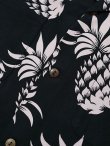 画像5: 【 SUN SURF（サンサーフ） 】 フランネルアロハシャツ [ COTTON FLANNEL HAWAIIAN SHIRT ] [ PINEAPPLE ] [ Black x Pink ]