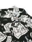 画像3: 【 SUN SURF（サンサーフ） 】 長袖アロハシャツ L/S HAWAIIAN SHIRT [ SHOWING HAWAIIAN ISLAND ] [ BLACK ]