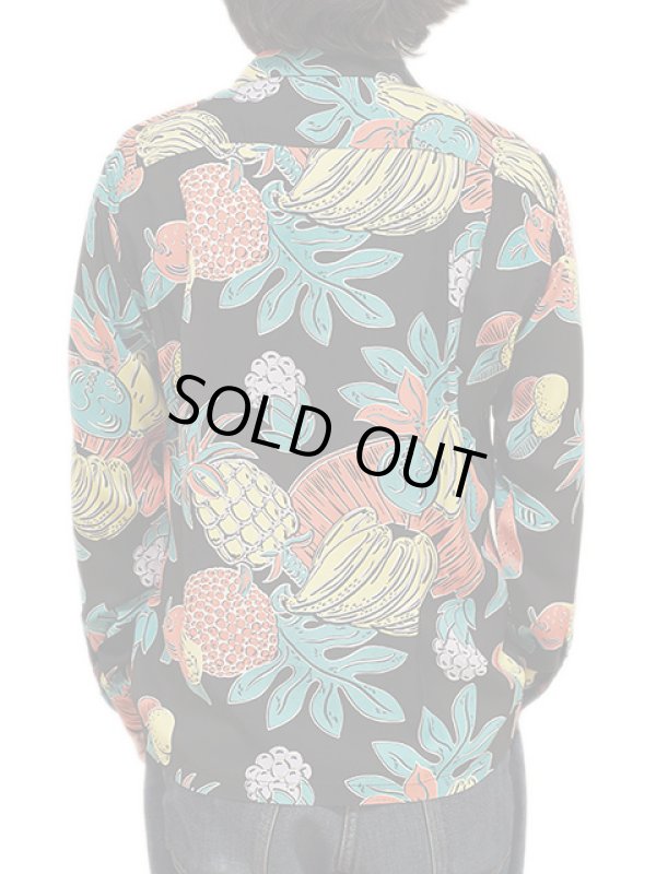 画像2: 【 SUN SURF（サンサーフ） 】 長袖アロハシャツ L/S HAWAIIAN SHIRT [ TROPICAL FRUITS ] [ BLACK ]