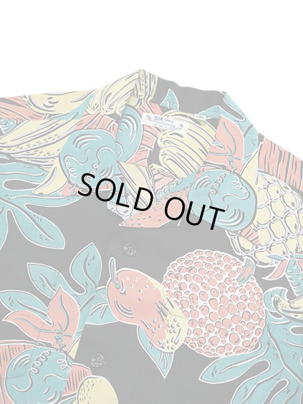 画像3: 【 SUN SURF（サンサーフ） 】 長袖アロハシャツ L/S HAWAIIAN SHIRT [ TROPICAL FRUITS ] [ BLACK ]