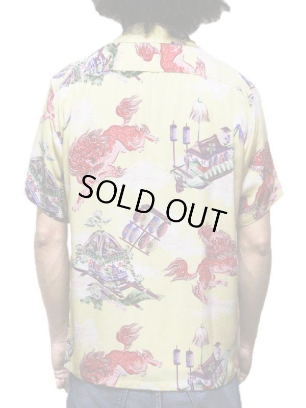 画像2: 【 SUN SURF（サンサーフ） 】　半袖アロハシャツ　S/S HAWAIIAN SHIRT　[ ORIENTAL FESTIVAL ]　[ YELLOW ]