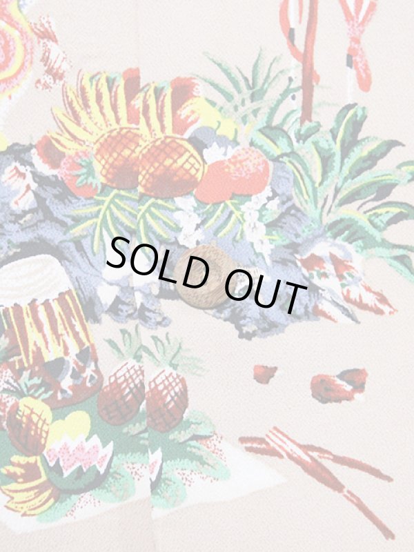 画像7: 【 SUN SURF（サンサーフ） 】　半袖アロハシャツ　S/S HAWAIIAN SHIRT　[ ISLAND CHRONICLE ]　[ BEIGE ]