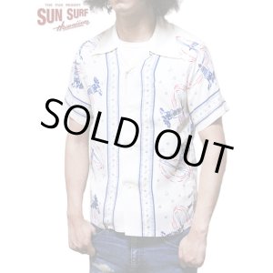 画像: 【 SUN SURF（サンサーフ） 】　半袖アロハシャツ　S/S HAWAIIAN SHIRT　[ THE LIGHTHOUSE ]　[ OFF WHITE ]