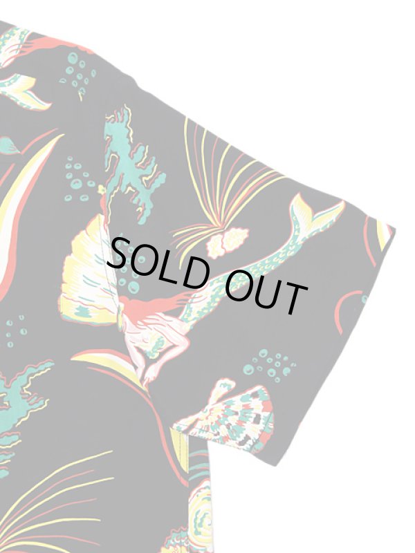 画像5: 【 SUN SURF（サンサーフ） 】　半袖アロハシャツ　S/S HAWAIIAN SHIRT　[ MERMAIDS ]　[ BLACK ]