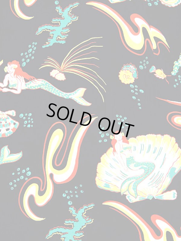 画像6: 【 SUN SURF（サンサーフ） 】　半袖アロハシャツ　S/S HAWAIIAN SHIRT　[ MERMAIDS ]　[ BLACK ]