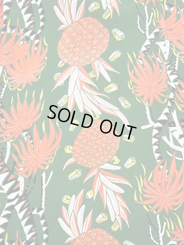 画像6: 【 SUN SURF（サンサーフ） 】　半袖アロハシャツ　S/S HAWAIIAN SHIRT　[ SCREW PINE BORDER ]　[ GREEN ]