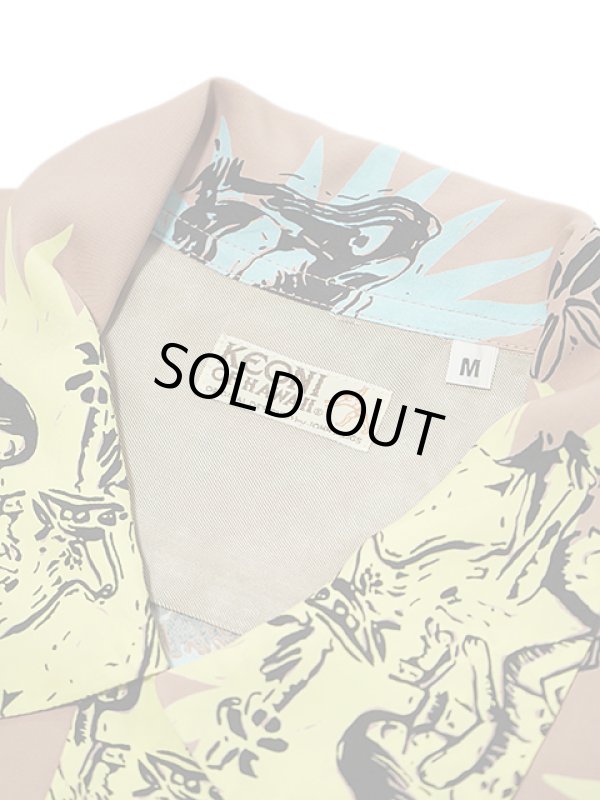 画像8: 【 KEONI OF HAWAII（ケオニオブハワイ） 】 半袖アロハシャツ [ GAUGUIN WOODCUT III ] [ JOHN MEIGS ]